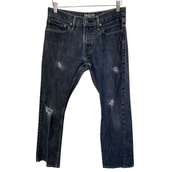 Levis Denizen 218 Straight Fit Distressed Denim Jeans Men 32x30 (Fit 32x29) - Picture 1 of 11